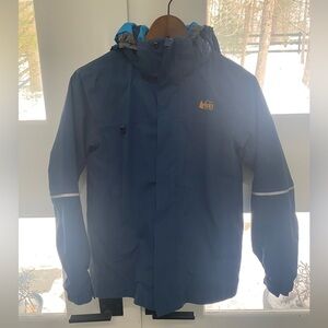 REI Co-Op Timber Mountain Snow Jacket blue/orange  Youth Size L EUC